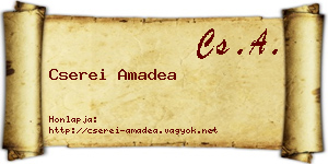 Cserei Amadea névjegykártya